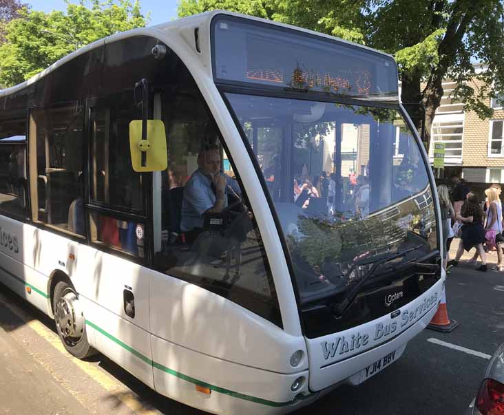 White Bus Optare Versa YJ14BBV